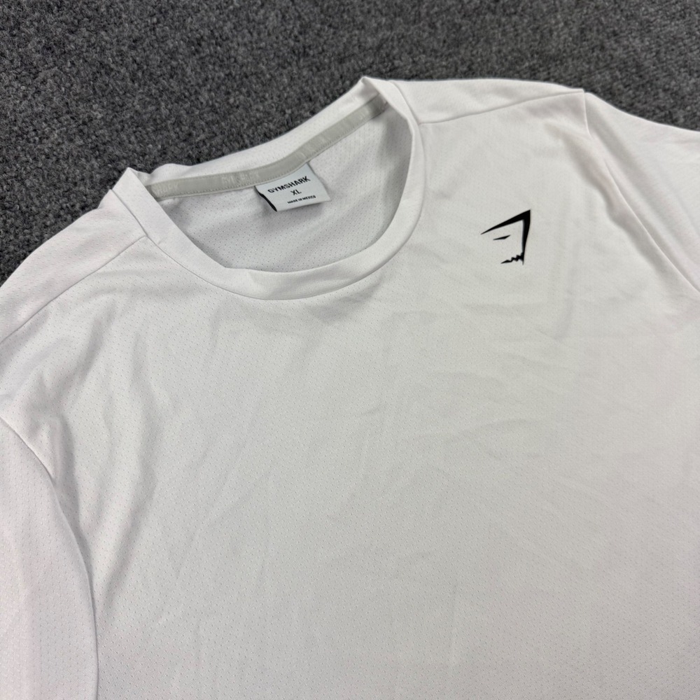 Gymshark Arrival T-Shirt Size XL White Short Sleeve Recycled Polyester Men's